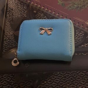 Leather Wallet with Bow